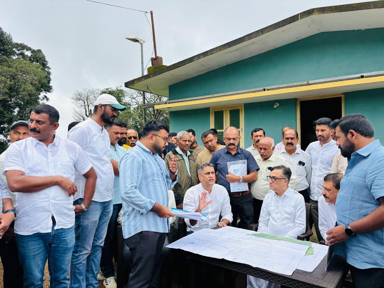 Inspection of V. Badaga site for sports training hostel